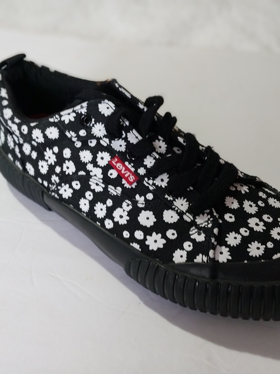 Levi's Shoes - Levi's Black & White Womem"s  Floral Canvas Sneaker Size 6